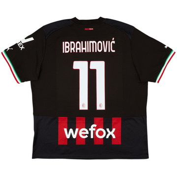 2022-23 AC Milan Home Shirt Ibrahimovic #11 - 8/10 - (XL)