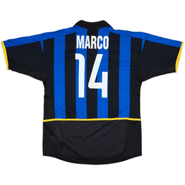 2002-03 Inter Milan Home Shirt Marco #14 - 7/10 - (M)