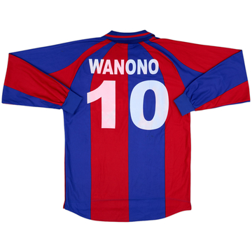 1998-99 Bologna Home L/S Shirt Wanono #10 - 9/10 - (L)