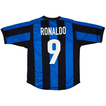 1999-00 Inter Milan Home Shirt Ronaldo #9 - 7/10 - (M)
