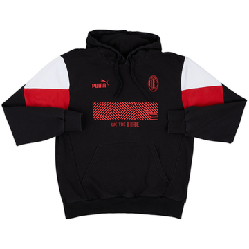 2021-22 AC Milan Puma Hooded Sweat Top - 8/10 - (M)