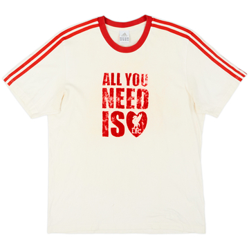 2008-09 Liverpool adidas Cotton Tee - 5/10 - (L)