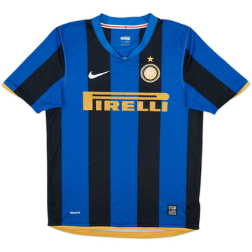2008-09 Inter Milan Home Shirt - 7/10 - (L.Boys)