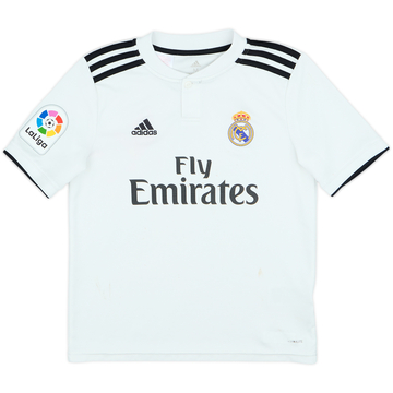 2018-19 Real Madrid Home Shirt - 5/10 - (M.Boys)