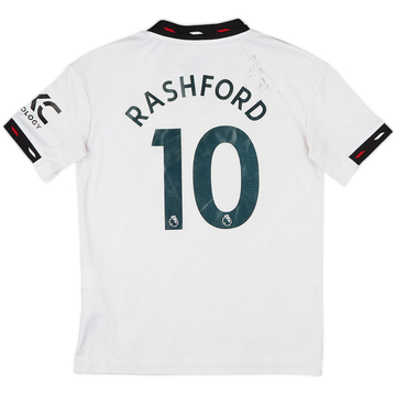 2022-23 Manchester United Away Shirt Rashford #10 - 5/10 - (S.Boys)
