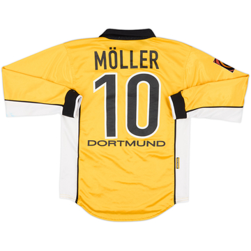 1998-00 Borussia Dortmund Home L/S Shirt Moller #10 - 4/10 - (L.Boys)