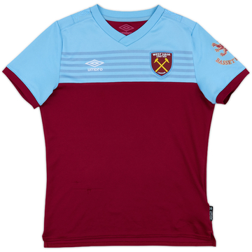 2019-20 West Ham Home Shirt - 8/10 - (L.Boys)