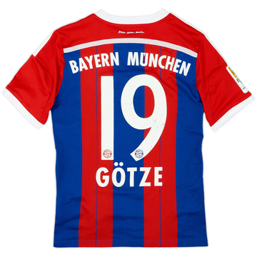 2014-15 Bayern Munich Home Shirt Gotze #19 - 6/10 - (L.Boys)
