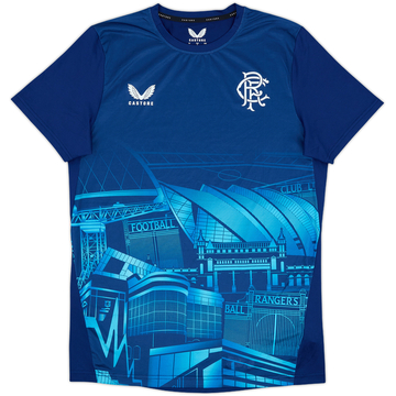 2023-24 Rangers Castore Training Shirt - 9/10 - (S)