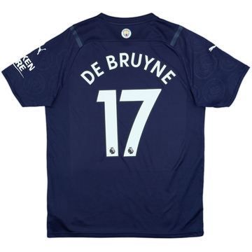 2021-22 Manchester City Third Shirt De Bruyne #17 - 9/10 - (XL)