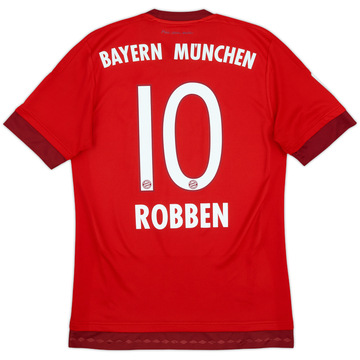 2015-16 Bayern Munich Home Shirt Robben #10 - 8/10 - (S)