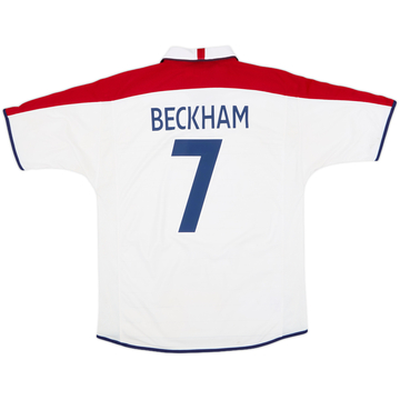 2003-05 England Home Shirt Beckham #7 - 5/10 - (L)