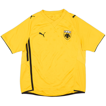 2009-10 AEK Athens Home Shirt #10 - 8/10 - (L)