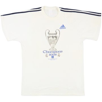 2002 Real Madrid adidas 'Champions League Winners' Cotton Tee - 6/10 - (XL)