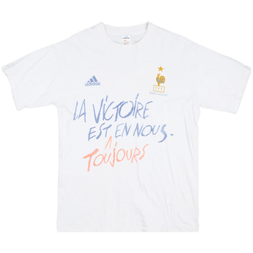 1998-00 France adidas Graphic Tee - 7/10 - (S)