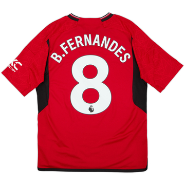 2023-24 Manchester United Home Shirt B.Fernandes #8 - 10/10 - (XL.Boys)