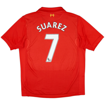 2012-13 Liverpool Home Shirt Suarez #7 - 7/10 - (M)