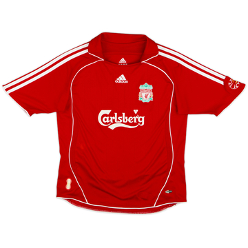 2006-08 Liverpool Home Shirt - 8/10 - (M.Boys)
