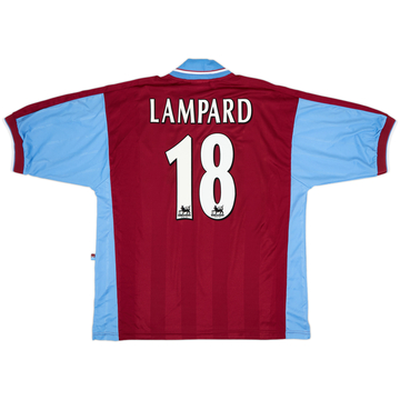 1997-98 West Ham Home Shirt Lampard #18 - 9/10 - (XL)