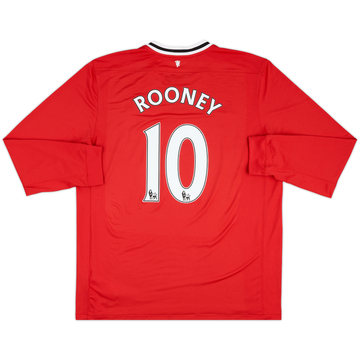 2011-12 Manchester United Home L/S Shirt - 8/10 - (XL)