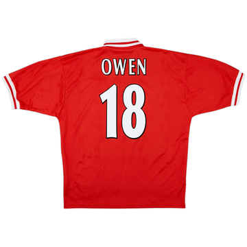 Camiseta de local del Liverpool 1996-98 Owen #18 - 6/10 - (L)
