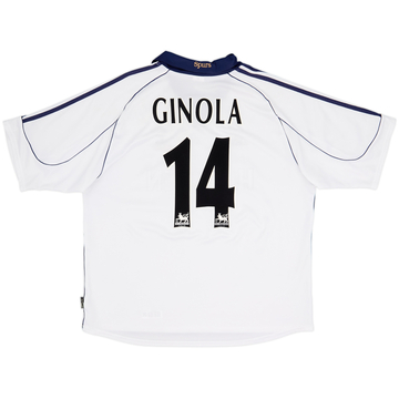 1999-01 Tottenham Home Shirt Ginola #14 - 8/10 - (XL)