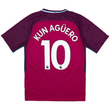 2017-18 Manchester City Away Shirt Kun Aguero #10 - 10/10 - (S)