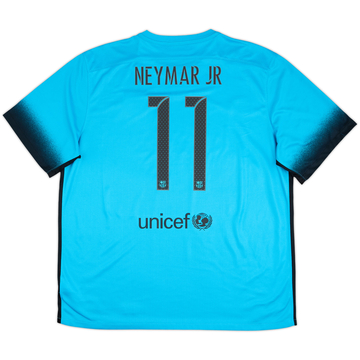 2015-16 Barcelona Third Shirt Neymar Jr #11 - 8/10 - (XXL)