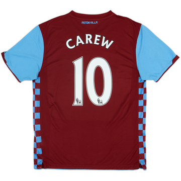 2010-11 Aston Villa Home Shirt Carew #10 - 6/10 - (L)