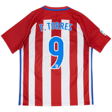 2016-17 Atletico Madrid Home Shirt Torres #9 - 5/10 - (L)