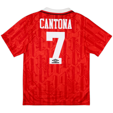 1992-94 Manchester United Home Shirt Cantona #7 - 6/10 - (L)