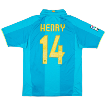 2007-09 Barcelona Away Shirt Henry #14 - 5/10 - (S)