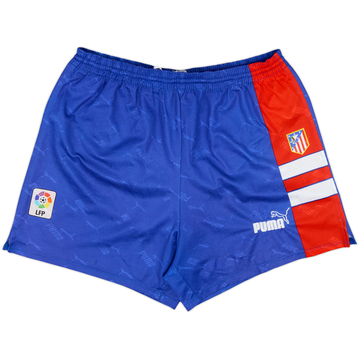 1995-96 Atletico Madrid Home Shorts - 9/10 - (M)