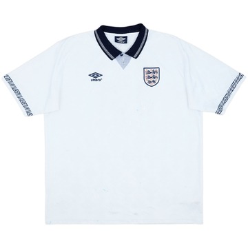 2002 '1990-92' England Reissue Home Shirt #19 - 5/10 - (XXL)
