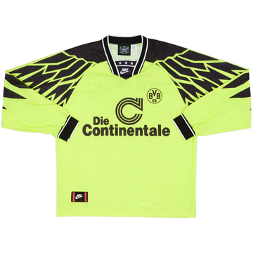 1994-95 Borussia Dortmund Squad Signed Home L/S Shirt - 6/10 - (XL)