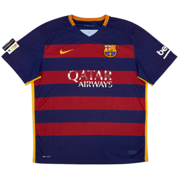 2015-16 Barcelona Home Shirt - 4/10 - (XL)
