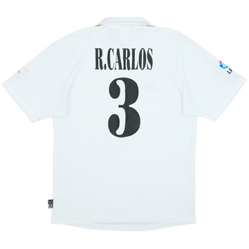 2002-03 Real Madrid Centenary Home Shirt R.Carlos #3 - 4/10 - (M)