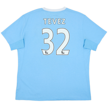 2009-10 Manchester City Home Shirt Tevez #32 - 8/10 - (XL)