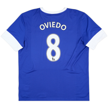 2012-13 Everton Home Shirt Oviedo #8 - 9/10 - (XL)