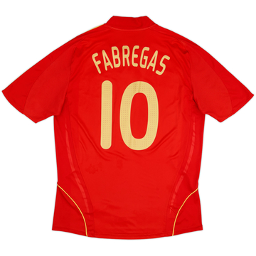 2007-09 Spain Home Shirt Fabregas #10 - 6/10 - (L)