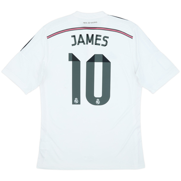 2014-15 Real Madrid Home Shirt James #10 - 7/10 - (L)