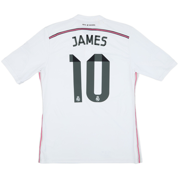2014-15 Real Madrid Home Shirt James #10 - 6/10 - (L)