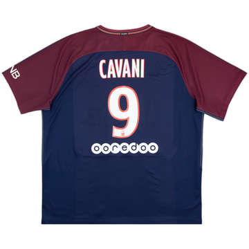 2017-18 Paris Saint-Germain Home Shirt Cavani #9 - 8/10 - (XL)