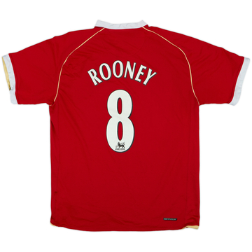 2006-07 Manchester United Home Shirt Rooney #8 - 6/10 - (M)