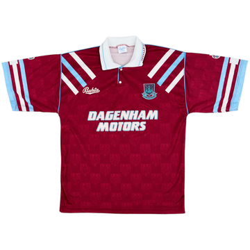 1991-92 West Ham Home Shirt - 8/10 - (L)