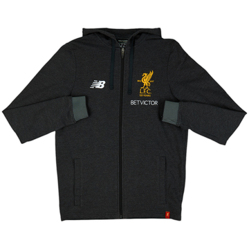 2017-18 Liverpool New Balance Hooded Track Jacket - 9/10 - (S)