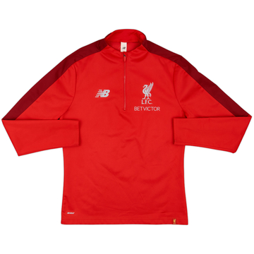 2019-20 Liverpool New Balance 1/4 Zip Drill Top - 8/10 - (S)
