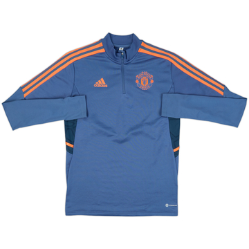 2022-23 Manchester United adidas 1/4 Zip Drill Top - 8/10 - (S)