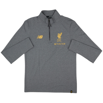2017-18 Liverpool New Balance 1/4 Zip Drill Top - 8/10 - (S)