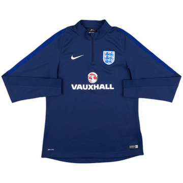 2016-17 England Nike 1/4 Zip Drill Top - 9/10 - (M)